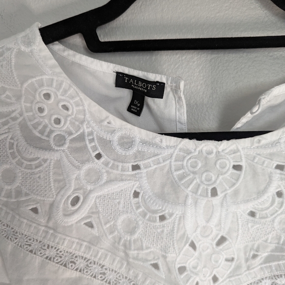 NWOT Talbot's White Blouse - Picture 2 of 4